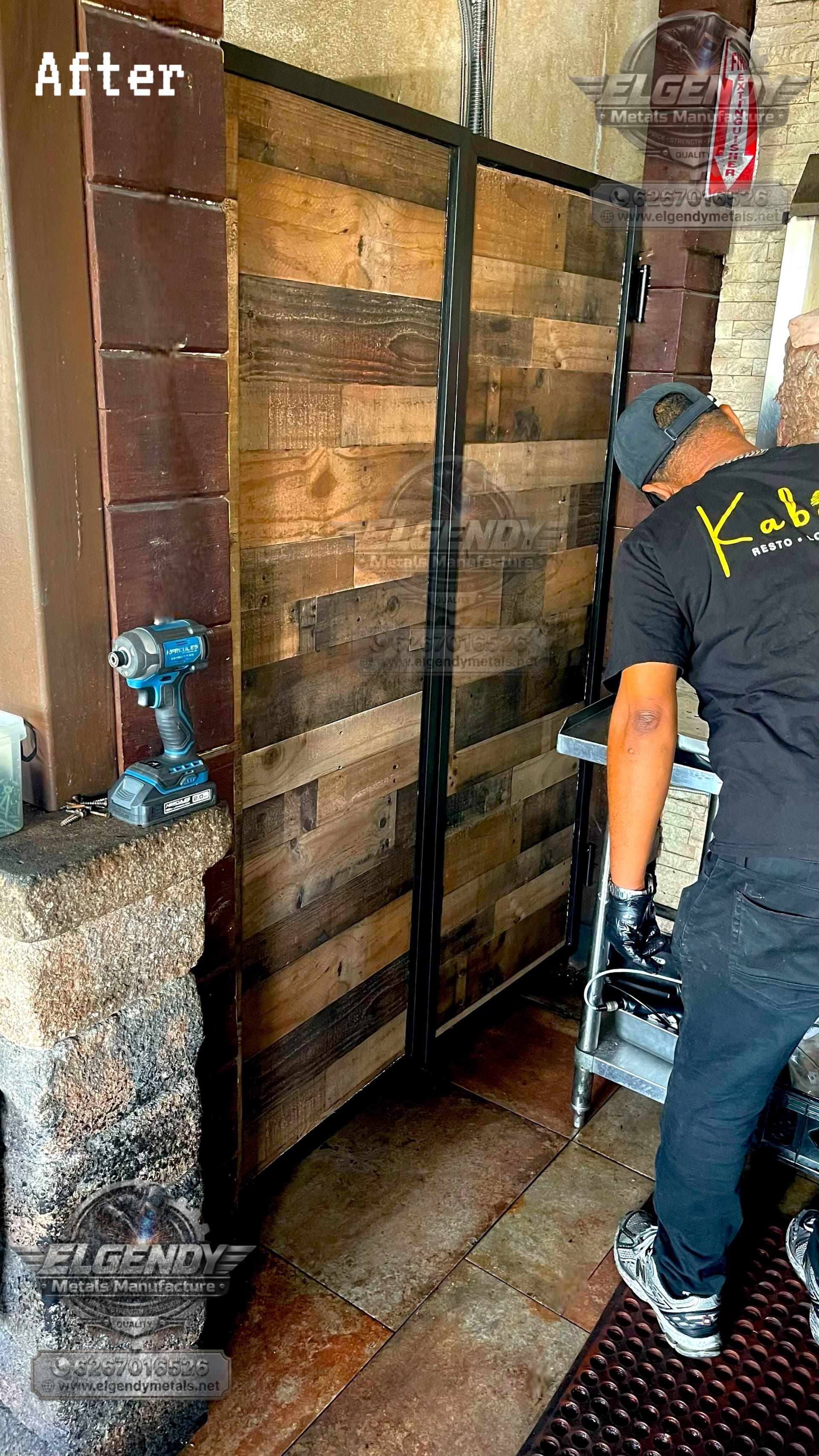 Gates - Reclaimed Wood & Steel Gate — view 1